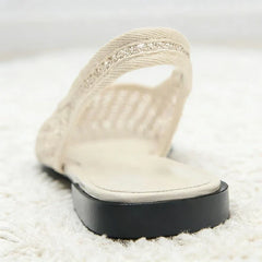 Mesh Weave Cutout Flat Sandals Light Comfortable Slingback Flats Shoe Designer Luxury Beach Sandals Breathable