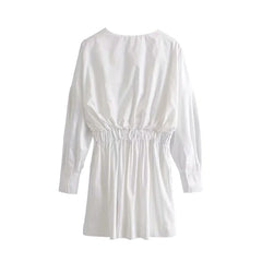 Stylish V Neck Casual Mini Dress