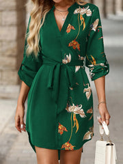 Women's Casual Minimalist Patchwork Dress