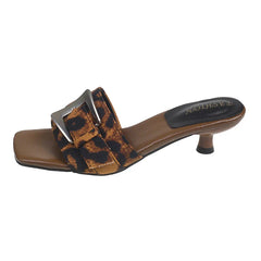 Outdoor Versatile Square Head Slippers Stylish Comfortable Casual Sandals for Ladies