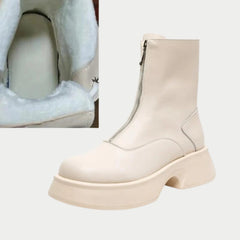 Women's modern minimalist mid-calf boots