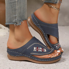 Slippers Wedge Sandals Flip Flops Non-Slip Soft Platform Shoes