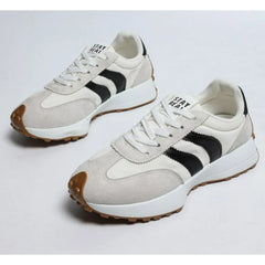 Fashionable Elegant Lace Up Casual Shoes