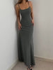 Simple Temperament Suspender Long Backless Slim Waisted Sweet And Spicy Casual Dresses
