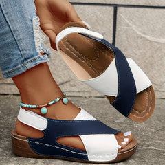 Women's Crisscross Open Toe Summer Wedge Sandals