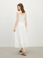 Chic Strappy Holiday Season Beach Stitching Lace Dress