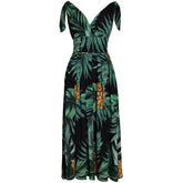 Banana leaf Pineapple Print Maxi Dresses