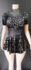 Elegant High Elasticity Shell Sequins Birthday Party Mini Dress