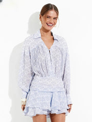 Elegant Loose Classic Pleated Casual Lapel Long Sleeve Mini Dresses