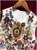 Vintage Gorgeous Crystal Beading Runway Mini Dress