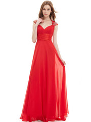 Chiffon Long Queen Anne Neckline Sequin Ruched Sleeveless Occasion With Train Prom Bridesmaid Dress