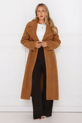 Luxe Teddy Coat Camel