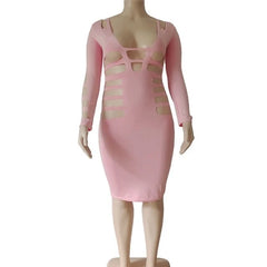 Long Sleeve Night Birthday Party Bodycon Dress
