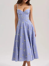 Casual Strapless Sleeveless High Waist Temperament Dress