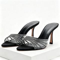 Pointed Peep Toe Heel
