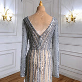 Beaded Elegant Luxury Mermaid Split Evening Dresses