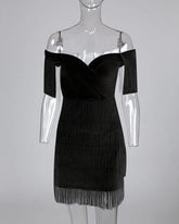 Backless off shoulder Short Mini Dress Elegant Bodycon Dresses
