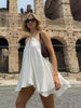 Elegant Sleeveless Hollow Out Backless High Street Lady Party Off Shoulder Dresses