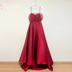 A Line Off the Shoulder Arabic Satin Evening Elegant Dress