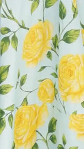 Kaethe Maxi Dress - Lemon/Aqua Floral