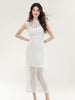 Elegant Chic Hollow Out O-Neck Sleeveless Sling Skinny 2 Piece Set