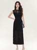 Elegant Chic Hollow Out O-Neck Sleeveless Sling Skinny 2 Piece Set