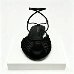 Classic Style Soft Leather Pu Woven Flat Sandals Luxury Designer Gladiator Sandals Comfortable Shoes