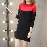 Sweater Skirt Long Section Of long-Sleeved Slim Sweater