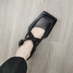 Square Toe Mary Jane Shoes