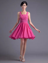 A-line Knee-Length Bridesmaid Dress