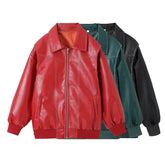 Women's faux leather bomber Jacket
