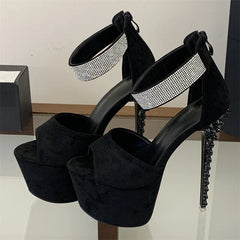 Street Style Rivet Stiletto High Heel