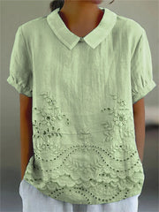 Women's Floral Embroidered Shirt