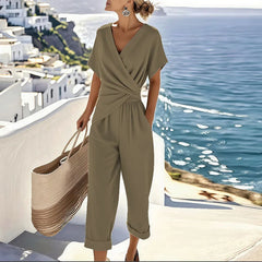 Women's Elegant Two-Piece Wrap Set
