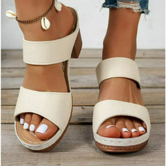 Lightweight Hollow Sandals High Heel