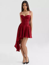 Asymmetrical Hem Backless Daily Casual Mini Party Dress