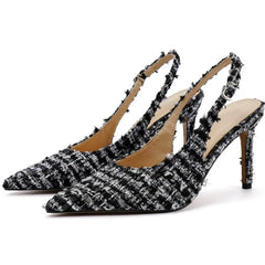 Designer Costume Tweed High Heel