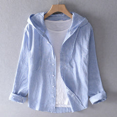 Women's Breezy Cotton-Linen Hoodie