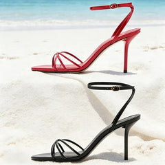 Concise Style Ankle-Strap Heel