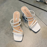 Hot Sandals Luxury Brand Design Rivet High Heel