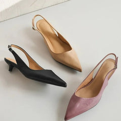 Breathable Pointed Toe Stiletto Heel