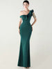 Luxury Rhinestone Diamonds One-Shoulder Evening Party Dresses