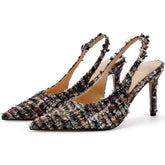 Designer Costume Tweed High Heel