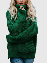 Women's knit turtleneck sweater