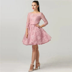 Lace Simple Short Cocktail Dress