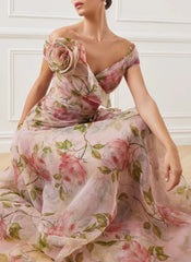 Spliced Appliques Slimming Slash Neck Short Sleeve High Waist Temperament Dresses