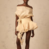 Elegant Neck Sleeveless Patchwork 3D Flower Loose Spliced Ruffles Mini Dress