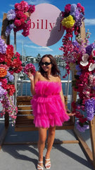Carrie Mini Dress - Hot Pink