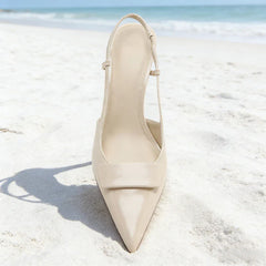 Pointed-Toe Slingback High Heel