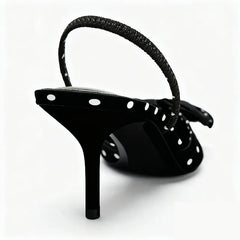 Elegant Polka Dot Designer Pumps Pointed Toe High Heel
